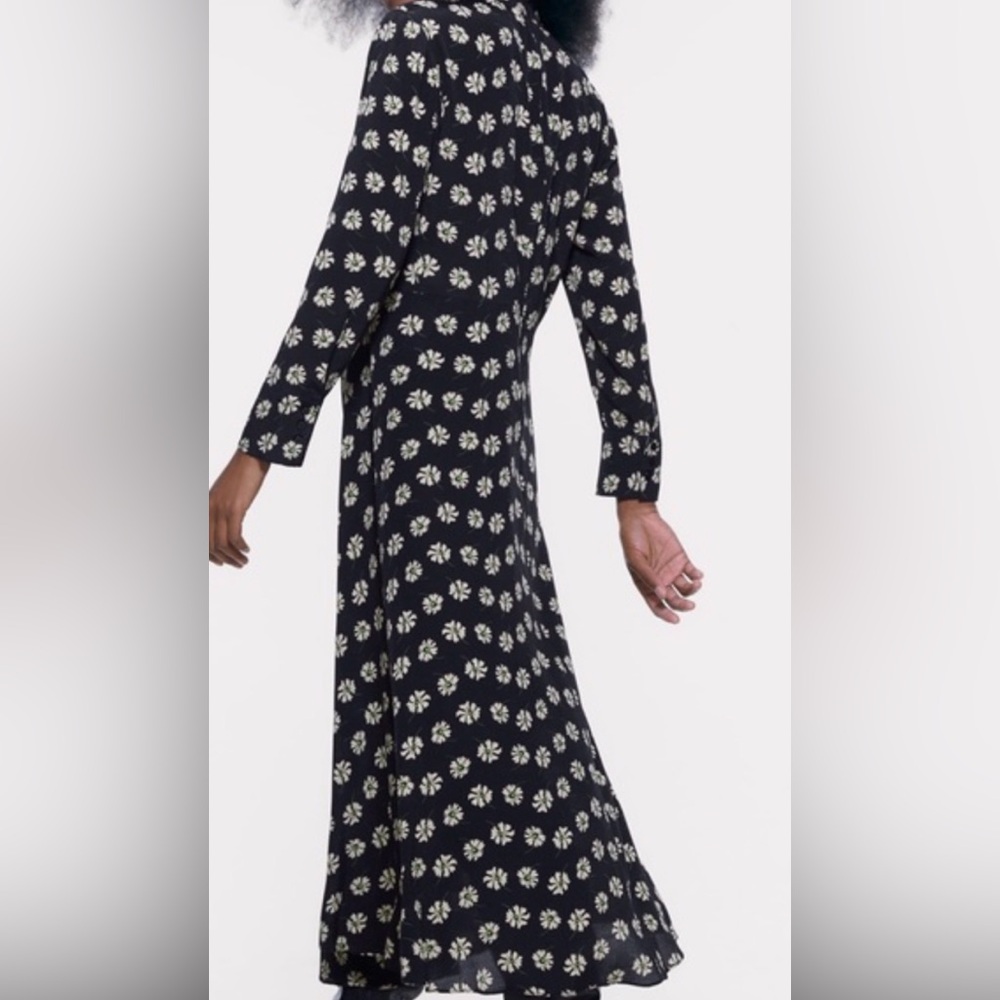 Zara Black Floral Dress